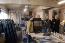The wood workshop of Joe Heartly's studio space