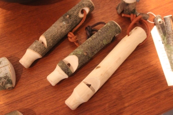 Wooden Whistles in the Whitworth shop