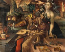 V0017650 An alchemist being tempted by Luxuria. Oil painting after Ma Credit: Wellcome Library, London. Wellcome Images images@wellcome.ac.uk http://wellcomeimages.org An alchemist being tempted by Luxuria. Oil painting after Marten de Vos. By: Martin de VosPublished: - Copyrighted work available under Creative Commons Attribution only licence CC BY 4.0 http://creativecommons.org/licenses/by/4.0/